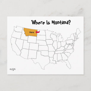 Cartão Postal Onde fica Montana?