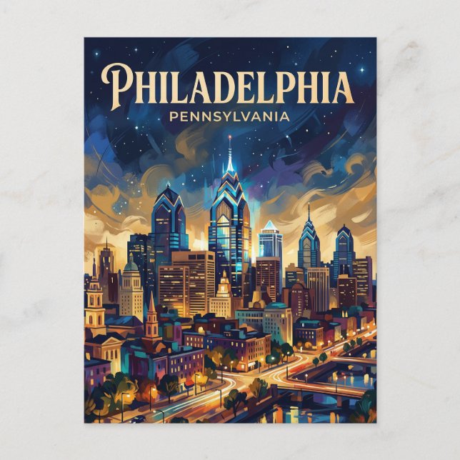 Cartão Postal One Liberty Place EUA (Frente)