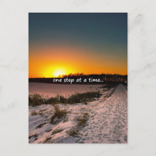 Cartão Postal One Step at a Time