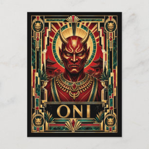 Cartão Postal Oni, Art Deco Mitológico