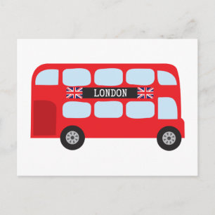 Cartão Postal Ônibus de dois andares em Londres