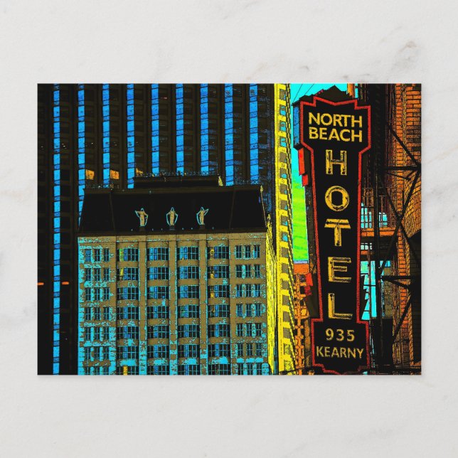 Cartão Postal Ônibus do Hotel North Beach (Frente)