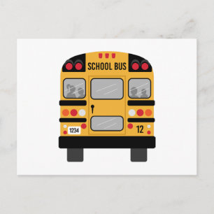 Cartão Postal Ônibus escolar