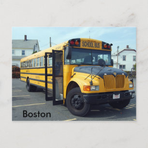 Cartão Postal Ônibus escolar de Boston