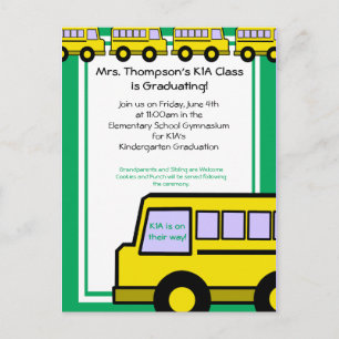 Cartão Postal Ônibus escolar/ foto