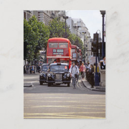 Cartão Postal Ônibus, Taxis on Oxford Street, Londres 1998