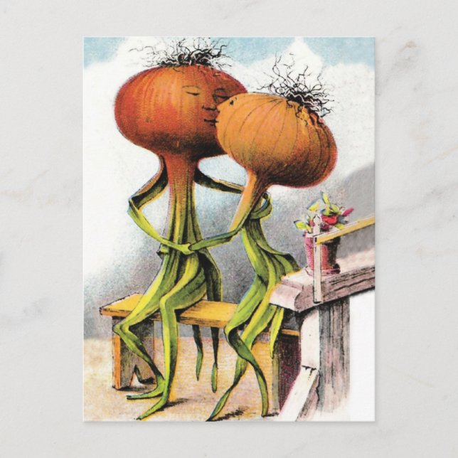 Cartão Postal Onion Kiss (Frente)