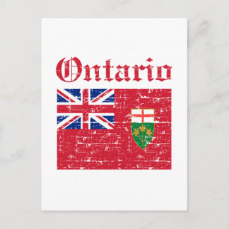 Cartão Postal Ontário Canadá Flag design