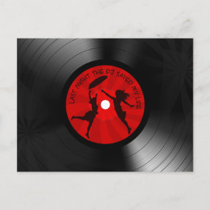 Cartão Postal Ontem À Noite O DJ Salvou O Meu Registro De Vinil