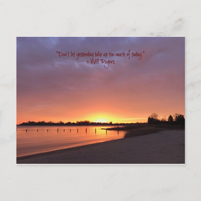 Cartão Postal Ontem não aceite muito (Frente)