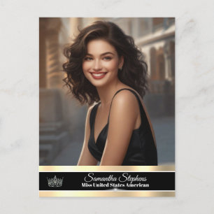 Cartão Postal Onyx Shine Pageant Promo