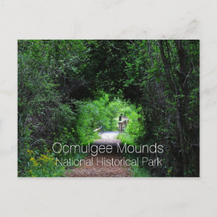Cartão Postal Opelofa Trail, Ocmulgee Mounds, Georgia