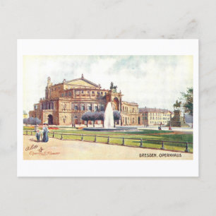 Cartão Postal Ópera Antiga, Dresden, Alemanha