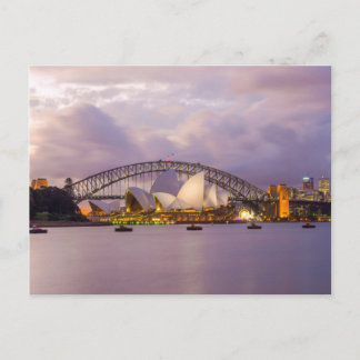 Cartão Postal Ópera de Sydney e Harbour Bridge