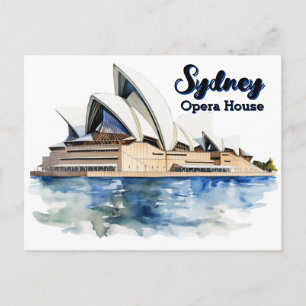 Cartão Postal Ópera de Sydney: Elegância Icônica do Porto