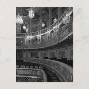 Cartão Postal Ópera do palácio de Versalhes na França vintage