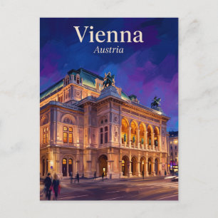 Cartão Postal Ópera Estatal de Viena Áustria