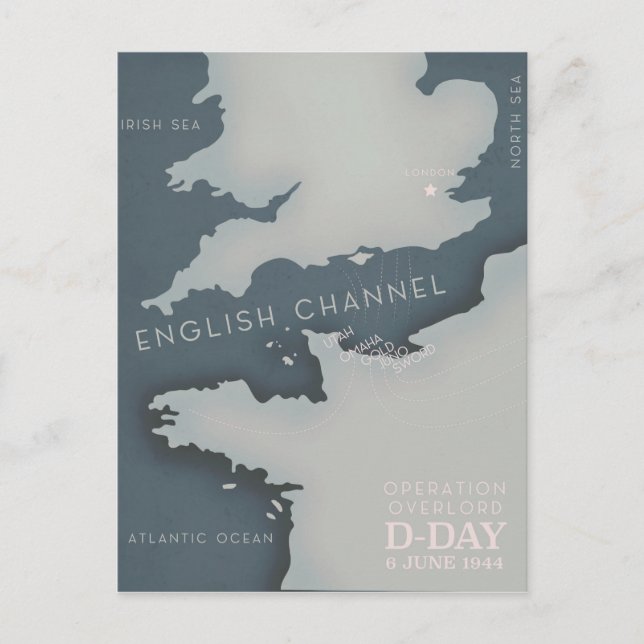 Cartão Postal Operação do dia D, Senhor poster militar. (Frente)