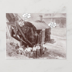 Cartão Postal Operador de Crane de Equipamento de Construção Pre