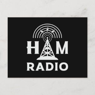 Cartão Postal Operador de Rádio HAM Código de Antena Amateur Gif