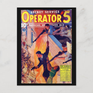 Cartão Postal Operador do Serviço Secreto 5 - Nov-Dez 1937a_Arte