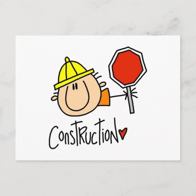 Cartão Postal Operário da Construção (Frente)