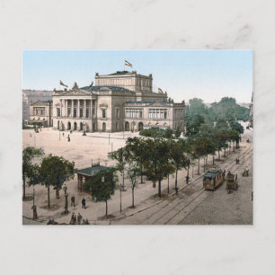 Cartão Postal Opernhaus, Ópera House, Leipzig, Alemanha