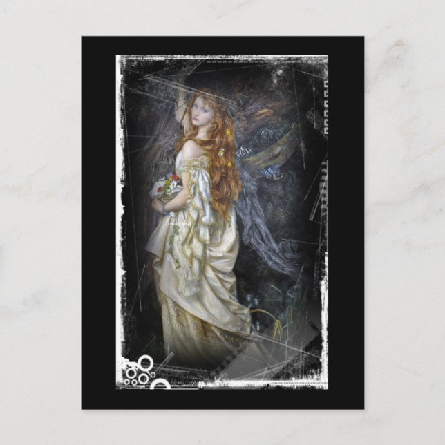 Cartão Postal Ophelia em Branco (Frente)