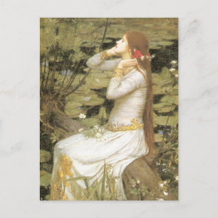 Cartão Postal Ophelia Por John William Waterhouse