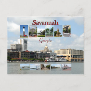 Cartão Postal Opiniões de Savannah Georgia