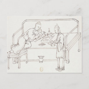 Cartão Postal Ópio Fumante