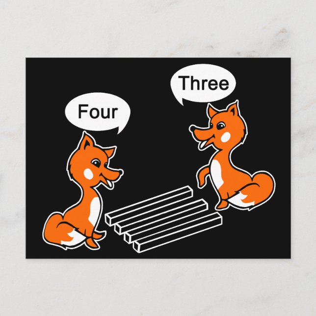 Cartão Postal Optical ilusion Trick Black (Frente)