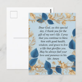 Cartão Postal Oração de Mãe para o Filho