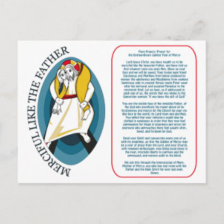 Cartão Postal Oração do Papa Francisco pelo Jubileu Extraordinár