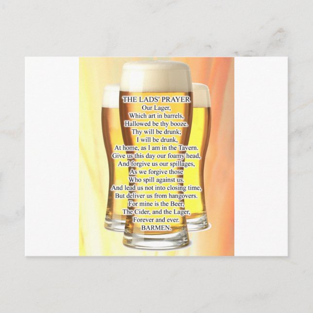 Cartão Postal Oração dos Rapazes (Frente)