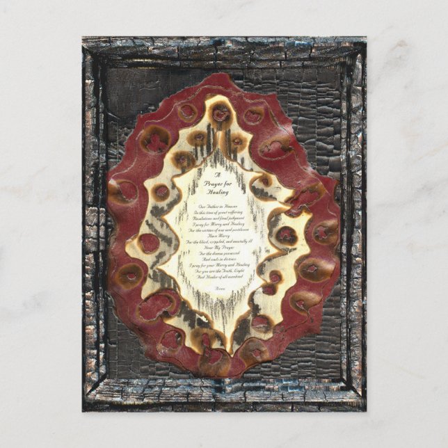 Cartão Postal Oração para a cura (Frente)