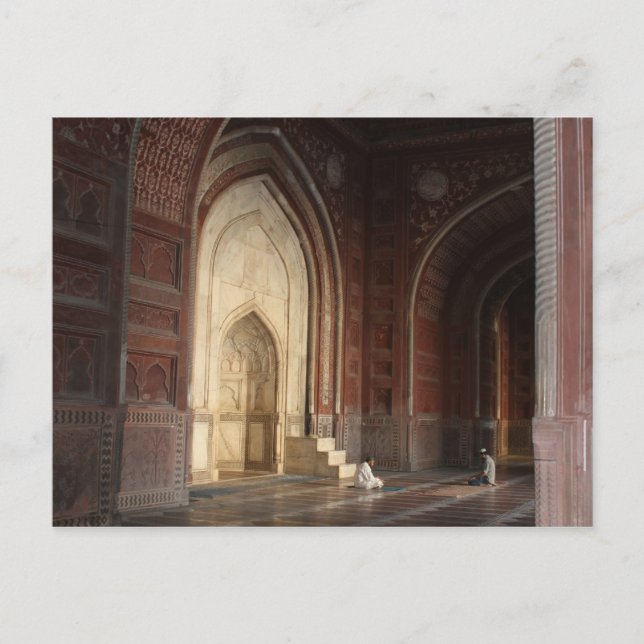 Cartão Postal oração taj mahal (Frente)