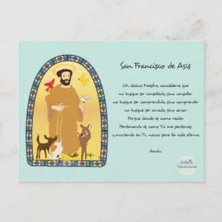 Cartão Postal Oración San Francisco de Asís