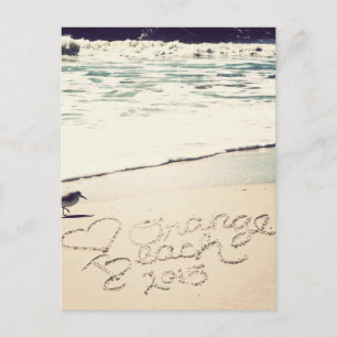 Cartão Postal Orange Beach Alabama Sandwrite Beach Waves Words
