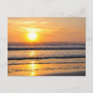 Cartão Postal Orange Beach Sunrise Wilbur Pelos Correios Sea FL
