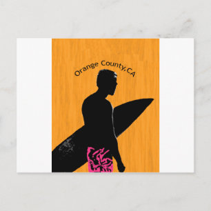 Cartão Postal Orange County Surfer