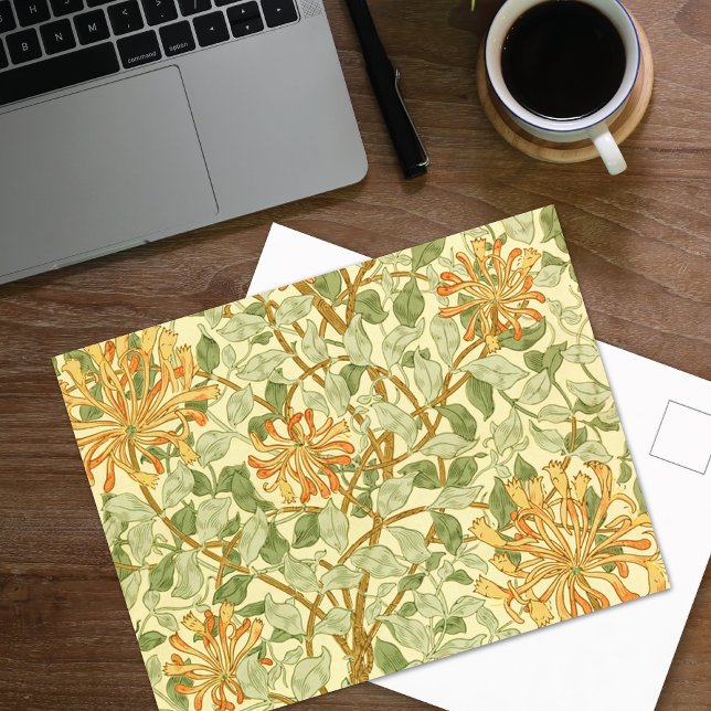 Cartão Postal Orange Honeysuckle Vine William Morris (Criador carregado)