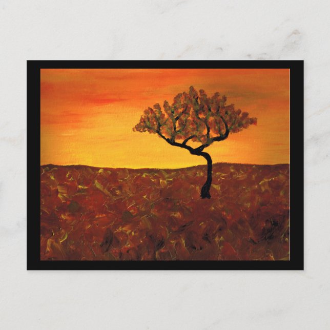 Cartão Postal Orange Sky (Frente)