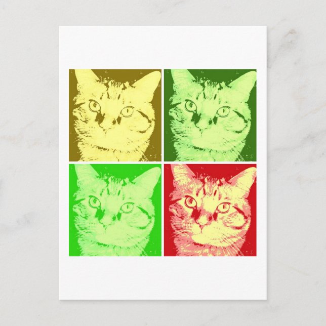 Cartão Postal Orange Tabby Cat (Frente)