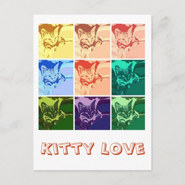 Cartão Postal Orange Tabby Kitten (Frente)