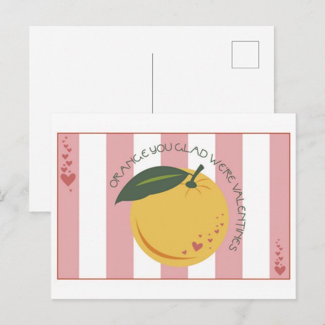 Cartão Postal Orange You Glad (Frente/Verso)