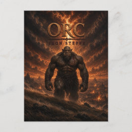 Cartão Postal Orc Iron Steppe Cinema Escuro