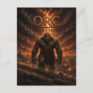 Cartão Postal Orc Iron Steppe Cinema Escuro