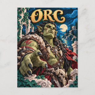 Cartão Postal Orc, Monstro de Corte de Papel