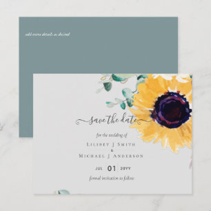 Cartão Postal Orçamento Russo Girassóis Sage Deixa Casamento